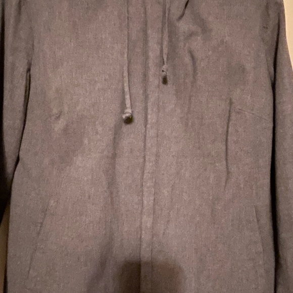 GAP light gray lined zipped hooded jacket - Picture 2 of 6